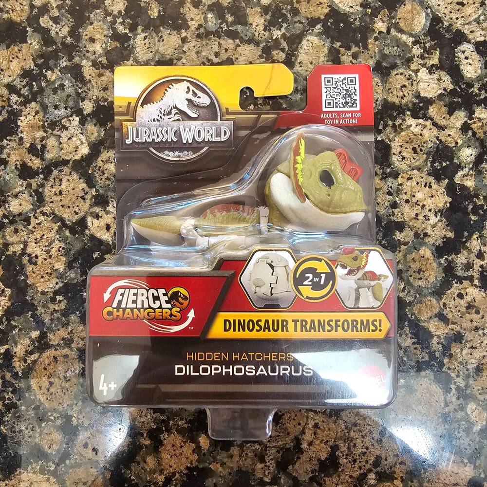 Jurassic World Fierce Changers Dilophosaurus Hidden Hatchers Dinosaur Egg Hatch - Picture 2 of 7